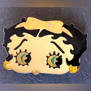 Vintage Betty Boop Belt Buckle, 3.5x2 inches - Excellent Condition!